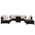 Stylish Outdoor Seating & Fire Pit Set