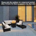 Stylish Outdoor Seating & Fire Pit Set