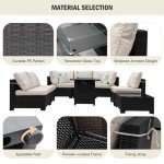 Stylish Outdoor Seating & Fire Pit Set