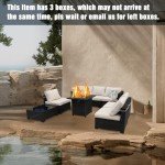 Stylish Outdoor Seating & Fire Pit Set