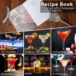 15-Piece Cocktail Shaker Set with Stand & Recipes