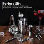 15-Piece Cocktail Shaker Set with Stand & Recipes