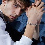 Lucky 2+7 Stainless Steel Franco Chain Bracelet