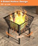 17 Inch Portable Outdoor Fire Pit for Camping