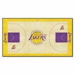 Los Angeles Lakers Large Court Runner Rug 30"x54
