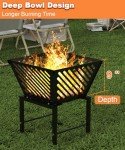17 Inch Portable Outdoor Fire Pit for Camping