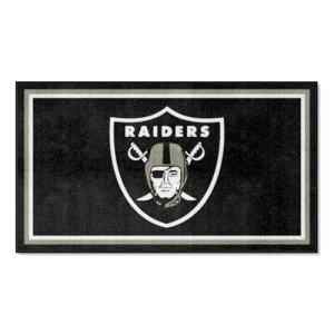 Las Vegas Raiders 3ft x 5ft Plush Area Rug