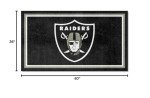 Las Vegas Raiders 3ft x 5ft Plush Area Rug