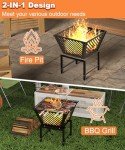 17 Inch Portable Outdoor Fire Pit for Camping