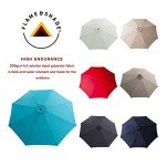 Aqua Blue 10 ft Cantilever Patio Umbrella