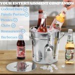 Insulated 4L Ice Bucket with Scoop & Lid