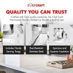 Hammered Stainless Steel Double Walled Ice Bucket