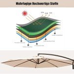 10ft Blue Patio Umbrella with UV Protection