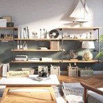 Industrial Wall Mount Iron Pipe Shelf Set