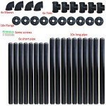 Industrial Wall Mount Iron Pipe Shelf Set