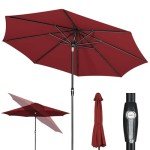 Gigantic 10ft Outdoor Umbrella with Auto Tilt
