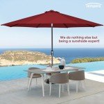 Gigantic 10ft Outdoor Umbrella with Auto Tilt