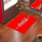 Coca-Cola® Logo Non-Slip Area Rug 2'3" x 3