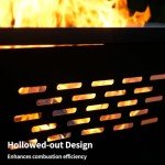 43" Square Outdoor Fire Pit for Backyard Fun