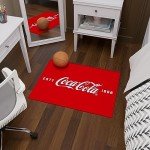 Coca-Cola® Logo Non-Slip Area Rug 2'3" x 3