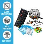 Deluxe Bingo Game Set with 75 Balls & Cage