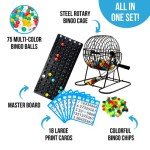 Deluxe Bingo Game Set with 75 Balls & Cage