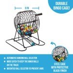 Deluxe Bingo Game Set with 75 Balls & Cage