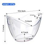 Clear Acrylic Ice Bucket for Drinks and Parties