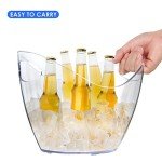 Clear Acrylic Ice Bucket for Drinks and Parties