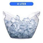 Clear Acrylic Ice Bucket for Drinks and Parties