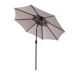 Double Top 9ft Patio Umbrella with Tilt - Beige