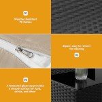 Kurapika Outdoor Wicker Rattan Conversation Set 4-Piece