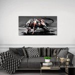 Large Bull Canvas Art for Mancave Decor
