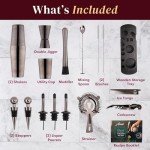 24-Piece Cocktail Shaker Set for Home Bars