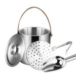 Stylish Stainless Steel Insulated Ice Bucket Set