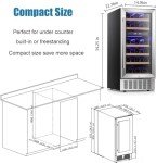 15" Dual Zone Wine Cooler & Mini Fridge