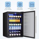 Antarctic Star 145 Can Beverage Cooler with Glass Door