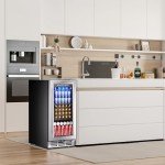 15-Inch Under Counter Beverage Cooler Refrigerator