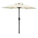 Creamy White 9' Patio Umbrella with Tilt/Crank