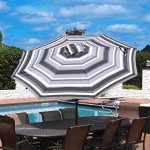 9-Foot Tilt Patio Umbrella with Aluminum Pole