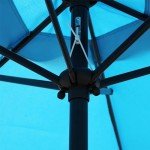 Light Blue 7.5 ft Patio Umbrella with Tilt