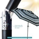 9-Foot Tilt Patio Umbrella with Aluminum Pole