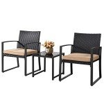 Modern Wicker Bistro Set for Your Mancave