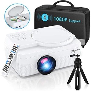 Portable HD Bluetooth Projector with Built-in DVD