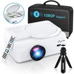 Portable HD Bluetooth Projector with Built-in DVD
