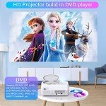 Portable HD Bluetooth Projector with Built-in DVD