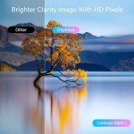 Portable HD Bluetooth Projector with Built-in DVD