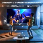 WiFi Bluetooth 1080P Projector with Screen