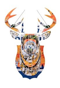 Beer Deer 3D Camo Wall Mount for Man Cave
