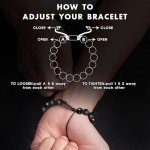 Stylish Black Beaded Bracelet Set for Men